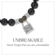 Load image into Gallery viewer, Unbreakable Lock Silver Charm Bracelet - TJazelle