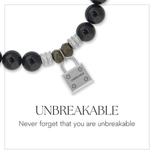 Unbreakable Lock Silver Charm Bracelet - TJazelle