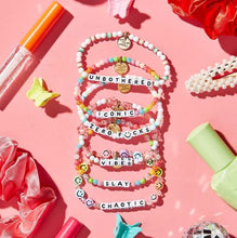 Load image into Gallery viewer, "Vibes" with Star Charms Bracelet - Little Words Project
