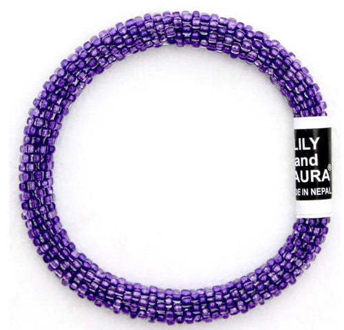 Violet Solid Roll On Bracelet - Lily and Laura