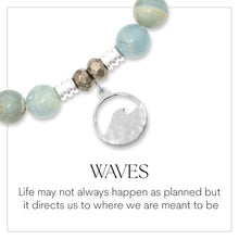 Load image into Gallery viewer, "Hammered Wave" Silver Charm Bracelet - TJazelle