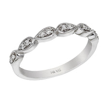 Load image into Gallery viewer, .15 Carat Diamond Wedding Band- 14K White Gold