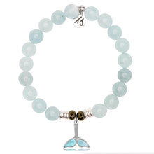 Load image into Gallery viewer, "Whale Tail" with Larimar Charm Bracelet - TJazelle