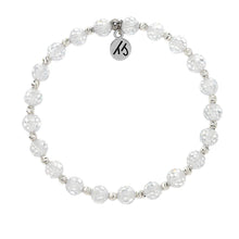 Load image into Gallery viewer, White CZ Crystal Mindfulness Bracelet - TJazelle