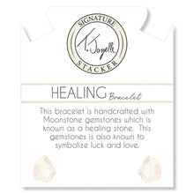 Load image into Gallery viewer, Healing White Round Moonstone Stacker - TJazelle