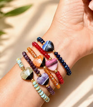 Load image into Gallery viewer, Harper Blush Worry Stone Bracelet