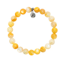 Load image into Gallery viewer, &quot;Prosperity&quot; Yellow Shell Stacker Bracelet - TJazelle