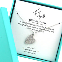 Load image into Gallery viewer, You Are Loved Sterling Silver Charm Necklace - TJazelle