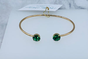 Erinite Swarovski Balance Cuff Bangle - Marie's Exclusive Color