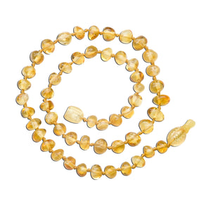 Amber Teething Necklace - Lemon Polished Baroque