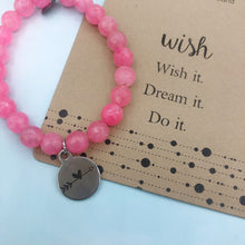 Load image into Gallery viewer, Follow Your Arrow Pink Jade Bracelet
