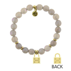 Unbreakable Lock Gold Charm Bracelet- TJazelle