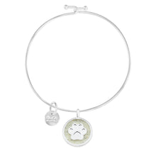 Load image into Gallery viewer, Dune Beach Bangle - Paw Print Circle