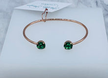 Load image into Gallery viewer, Erinite Swarovski Balance Cuff Bangle - Marie&#39;s Exclusive Color