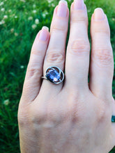 Load image into Gallery viewer, Modern Amethyst Ring - Sterling Silver