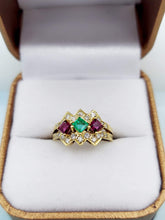 Load image into Gallery viewer, Trio of Royalty-14K Gold Ring