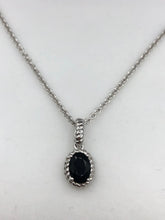 Load image into Gallery viewer, Onyx Sterling Silver Necklace