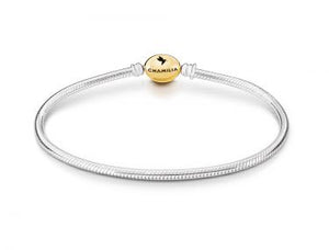 Oval Snap Bracelet Gold Electroplating