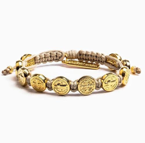 Benedictine Blessing Bracelet (Gold) - My Saint My hero