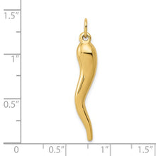 Load image into Gallery viewer, 14k 3D Italian Horn Charm