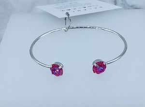 Lotus Pink Swarovski Balance Bangle - Marie's Exclusive Color