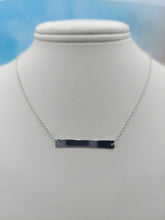 Load image into Gallery viewer, Bar Necklace - 14K White Gold