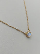 Load image into Gallery viewer, Moonstone Necklace - 14K Yellow Gold
