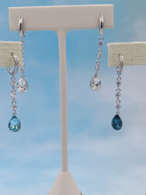Load image into Gallery viewer, CZ Drop Earrings - Sterling Silver