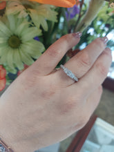Load image into Gallery viewer, 1 Carat Diamond Three Stone Ring - 14K White Gold