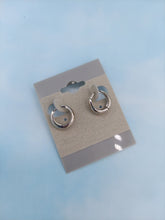Load image into Gallery viewer, Small Chubby Huggie Hoop Earrings - Gold Plated or Sterling Silver