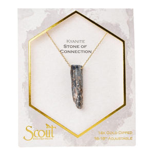 Stone Point Necklace - Kyanite/Stone of Connection
