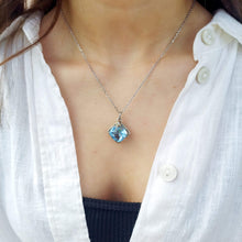 Load image into Gallery viewer, Blue Topaz Pendant &amp; Chain - Sterling Silver