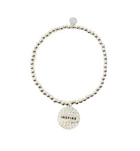 Load image into Gallery viewer, Stay Inspired- Sentiment Charm Bracelet
