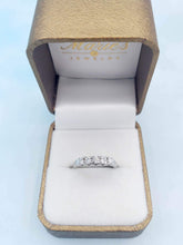 Load image into Gallery viewer, Five Stone Diamond Band - 14K White Gold