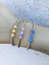 Load image into Gallery viewer, &quot;Three Opal Hearts&quot; Beaded Bracelet - Our Whole Heart