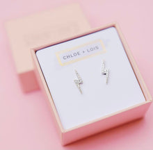 Load image into Gallery viewer, Lightning Bolt Stud Earrings