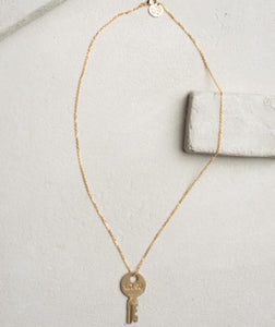 Inspire Dainty Gold Giving Key Necklace