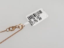 Load image into Gallery viewer, 14K Rose Gold .20 Diamond Bezel Necklace
