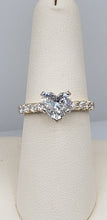 Load image into Gallery viewer, 14K Yellow Gold Heart Shaped Diamond Engagement Ring