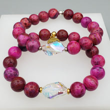 Load image into Gallery viewer, Stash Fuschia Bethaney Swarovski Crystal Bracelet