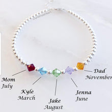 Load image into Gallery viewer, Custom Mother&#39;s Day Birthstone Bracelet