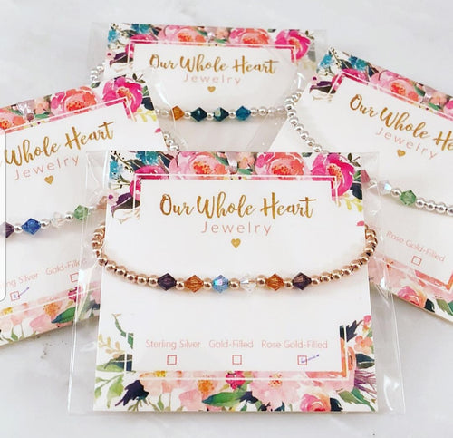 Custom Birthstone Bracelet