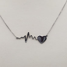 Load image into Gallery viewer, Adjustable Life Line Heart Beat Necklace
