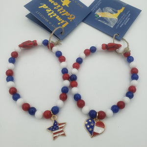 Limited Edition Red, White and Blue Sea Turtle Bracelet