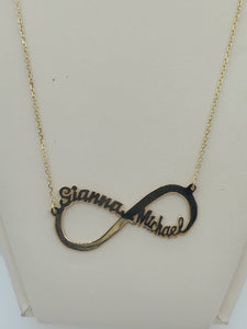 Custom Infinity Necklace with Names