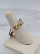 Load image into Gallery viewer, 14K Yellow Gold Diamond Engagement Ring Matching Set