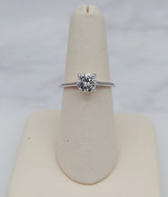 Load image into Gallery viewer, 14K White Gold Brilliant Round Engagement Ring