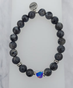Stash Stella Swarovski Crystal & Black Labradorite Bracelet