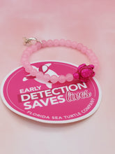 Load image into Gallery viewer, Breast Cancer Awareness Sea Turtle Bracelet