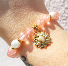 Load image into Gallery viewer, Gold Sunflower Charm Bracelet - Marie&#39;s TJazelle Exclusive